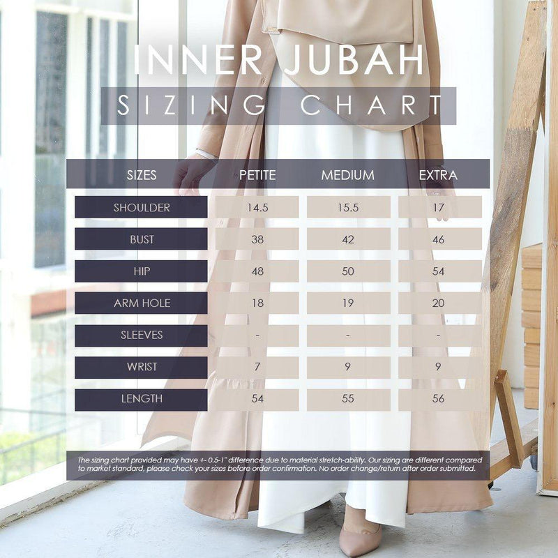 [INSTOCK] Inner Jubah Sleeveless