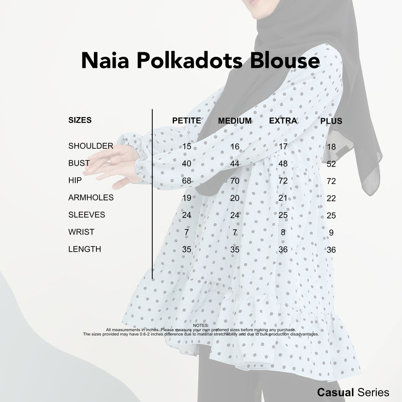 [INSTOCK] Naia Polkadots Blouse