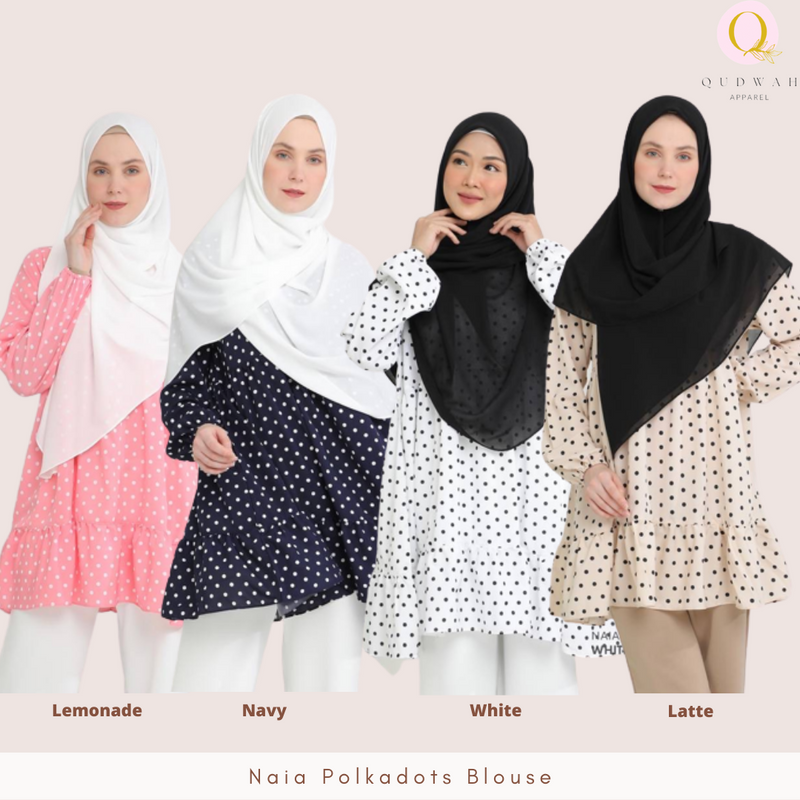 [INSTOCK] Naia Polkadots Blouse